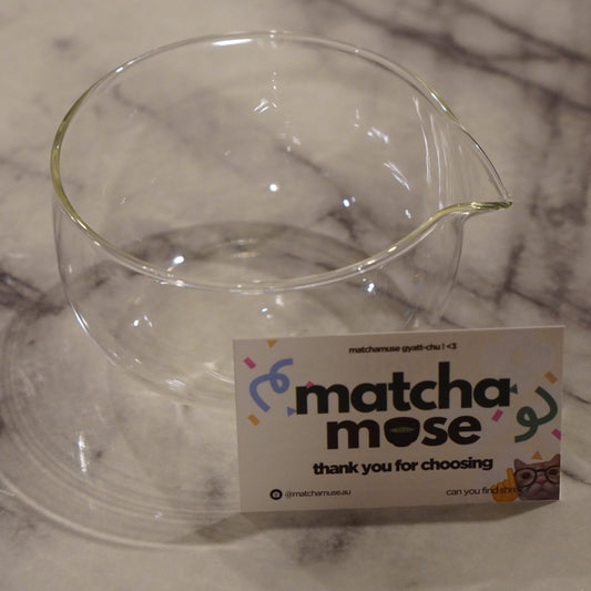 Clear Glass Katakuchi Chawan